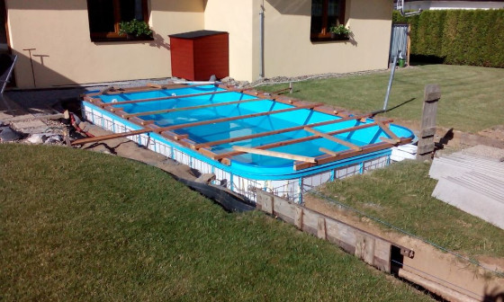 Písková Lhota - realizace, výroba a prodej plastových bazénů